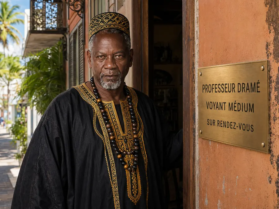 Portrait du Professeur Dramé, voyant médium en Guadeloupe